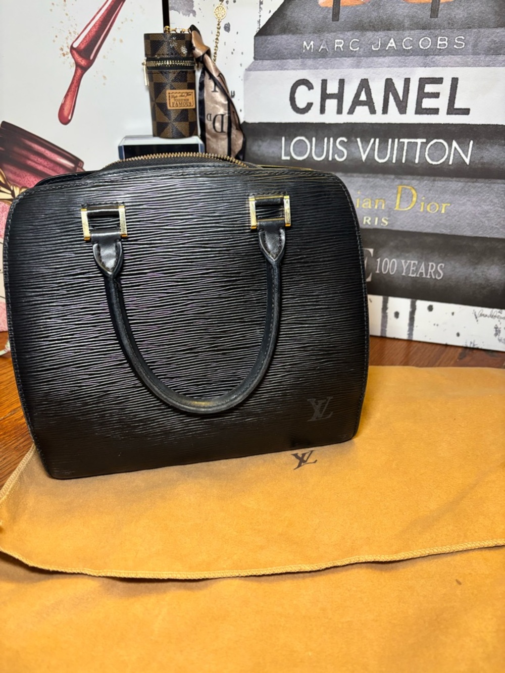 Authentic Louis Vuitton Monogram Pont Neuf Top Handle Satchel w/ Dust Bag